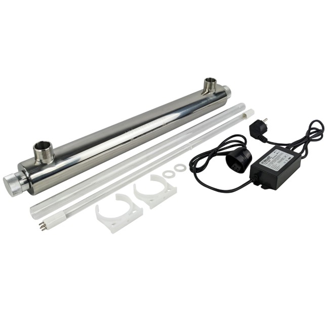 Ультрафиолетовый стерилизатор воды UV-6 GPM SS 25W 1", 1400 л/час Ультрафиолетовый стерилизатор воды UV-6 GPM SS 25W 1", 1400 л/час