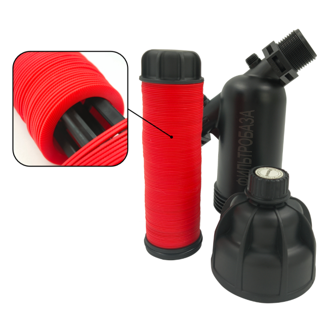 Комплект поставки дискового фильтра для воды 3/4", 130 мкм