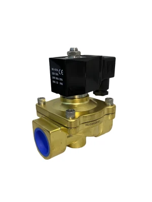 Соленоидный клапан электромагнитный 2W-25N нормально открытый, 1",220V, латунь