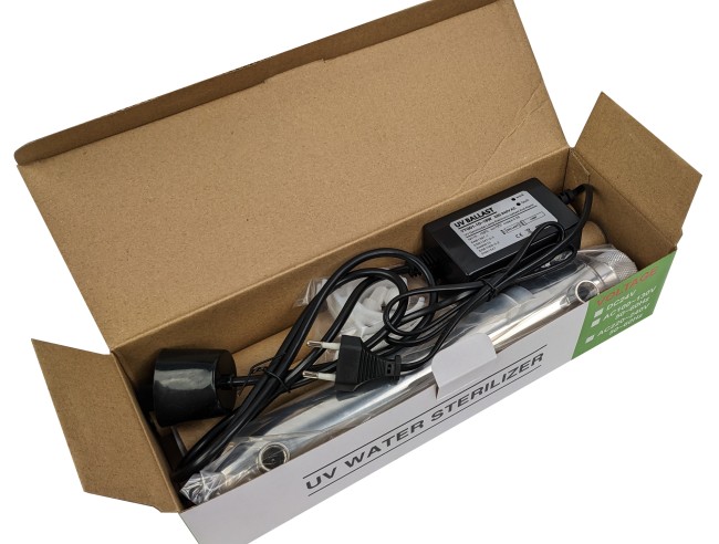 Ультрафиолетовый стерилизатор для воды UV-1 SS 12w комплект