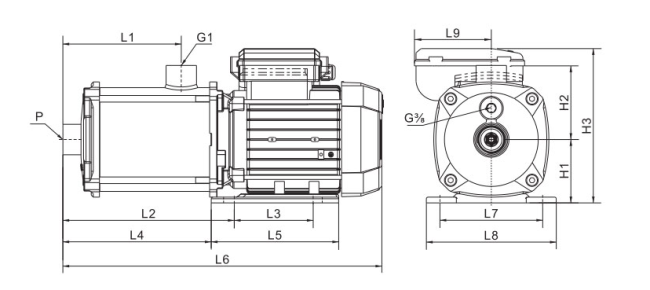 Насос повышения давления SHIMGE BWI3-5 Насос повышения давления SHIMGE BWI3-5
