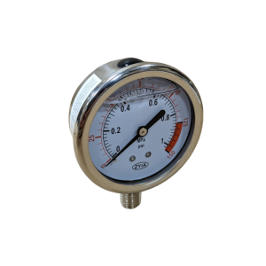 Манометр радиальный ZYIA YTN-60Z 0-1MPA, 0-10 бар, подключение 1/4