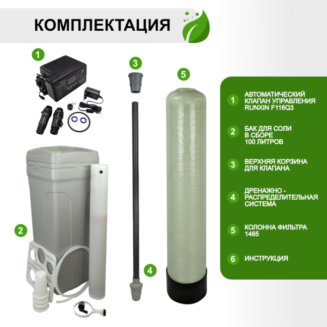 Комплектация Runxin 1465/F116Q3 Комплектация Runxin 1465/F116Q3