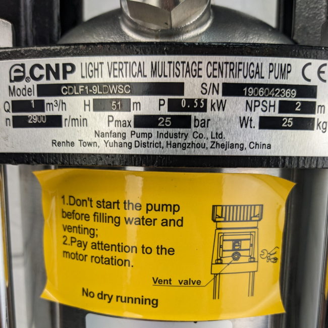 Вертикальный насос CDL 1-9 LDWSC Вертикальный насос CDL 1-9 LDWSC