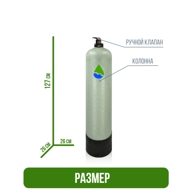 Размер фильтра обезжелезивания, сорбции воды Runxin 1044/F56E Размер фильтра обезжелезивания, сорбции воды Runxin 1044/F56E