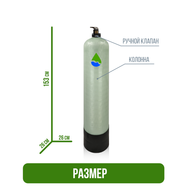 Размер фильтра обезжелезивания, сорбции воды Runxin 1054/F56E Размер фильтра обезжелезивания, сорбции воды Runxin 1054/F56E