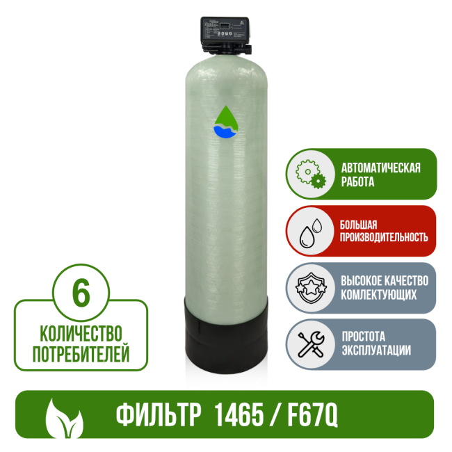 Фильтр обезжелезивания, сорбции воды Runxin 1465/F67Q1