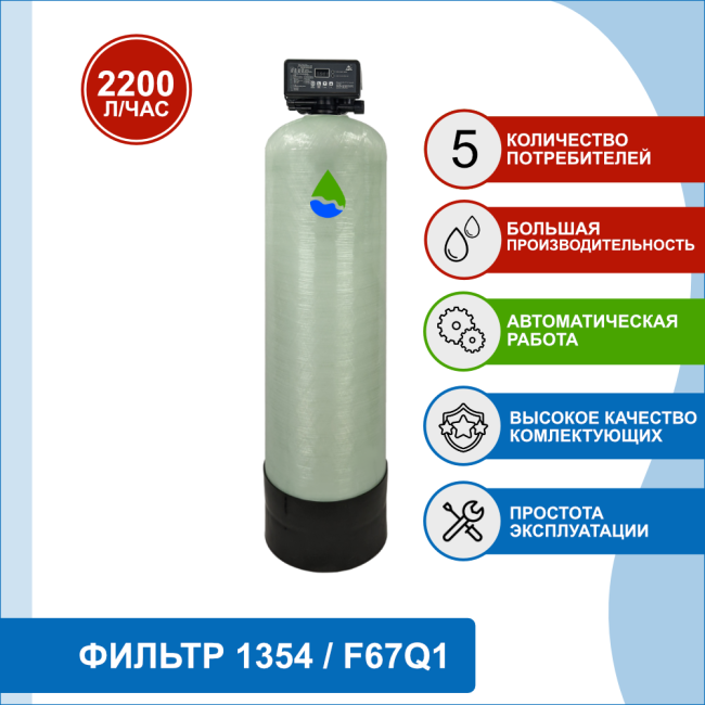 Фильтр обезжелезивания, сорбции воды Runxin 1354/F67Q1